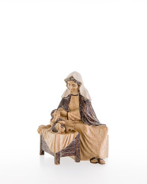 Maria with Infant Jesus LE10000-02 (4,72", stained 3 col.)
