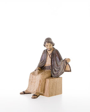 St. Joseph with lantern LE10000-03 (4,72", stained 3 col.)