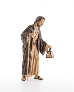St. Joseph standing LE10000-03A (4,72", stained 3 col.)