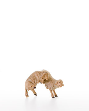 Lambs jumping for joy LE10000-28 (4,72", stained 3 col.)