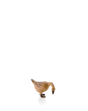 Goose looking down LE22301--A (4,72", stained 3 col.)