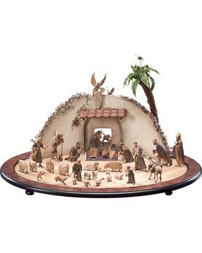 Satz 34 - teilig + Ruine LE10002-S35 (12 cm, 3f.gebeizt)