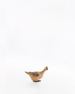 Gans nach links schauend LE22302--A (12 cm, 3f.gebeizt)