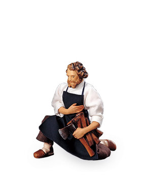 Pastore con ascia e legna LE10901-04 (20 cm, colore)
