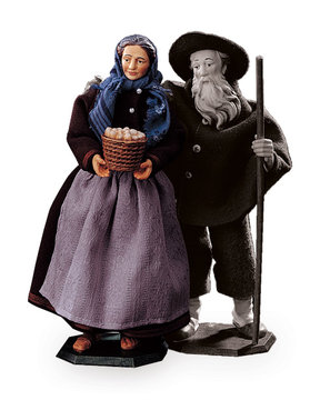 Nonna con cesto di uova LE10901-24 (20 cm, colore)