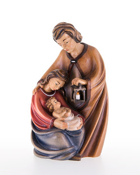 Familiengruppe nach Demetz LE10202 (5,5 cm, lasiert)