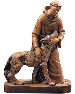 St. Francis with wolf LE10035-B (3,15", color)