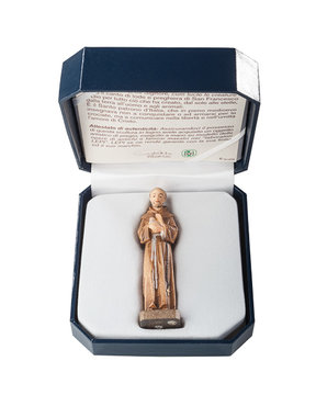 San Francesco con astuccio LE10036-A (7 cm, colore)