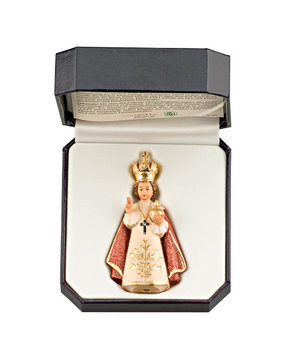 Santo Bambino di Praga con astuccio LE10058-A (7 cm, colore)