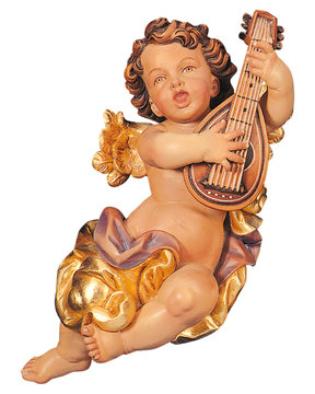 Angel with mandolin LE10252-B (5,51", color)