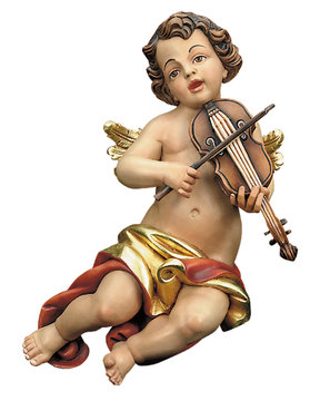 Angel with violin LE10252-E (5,51", color)