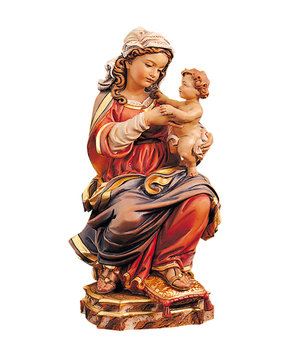 Thronende Prager Madonna LE10299 (24 cm, lasiert)