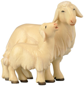 Pecora con agnello SA1855 (10 cm, colore)