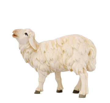 Schaf neu stehend BHJ9117 (10 cm, lasiert)