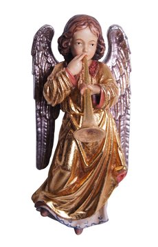 Pacher Engel mit Trompete PE114002 (11 cm, lasiert)
