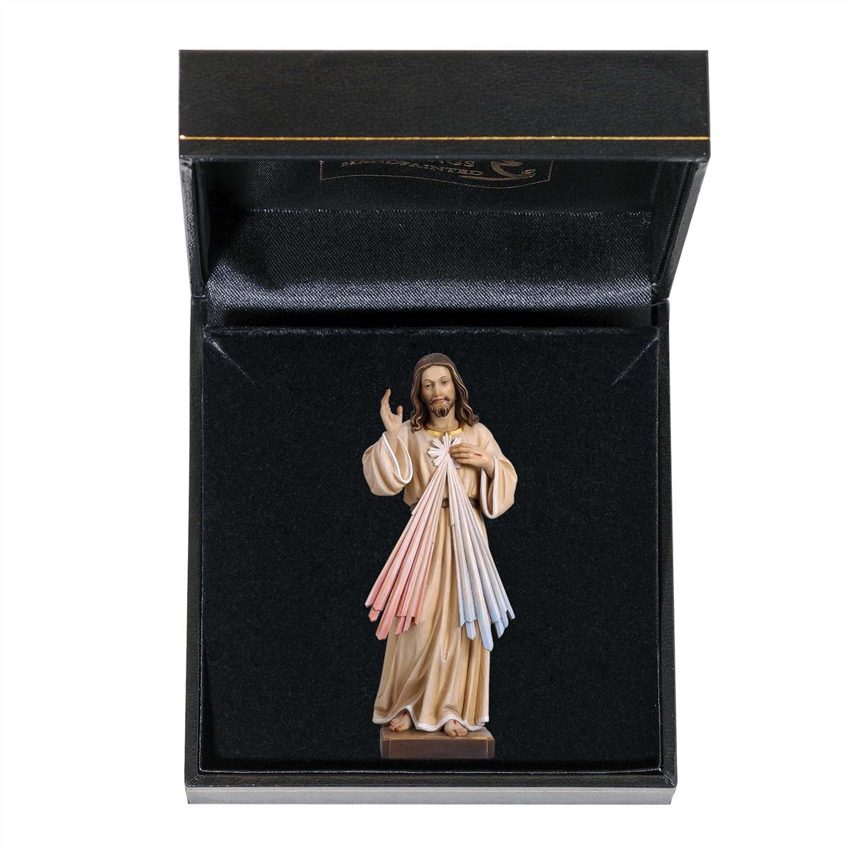 Jesus Barmherzigkeit mit Etui Holzschnitzereien und Krippen aus Gröden -  Demetz Patrick