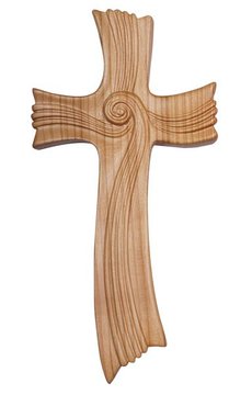 Symbolkreuz La Vita Kirschholz PE707073K (10 cm, natur)