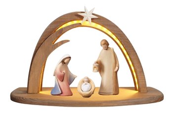 LE Nativity Set 5 pcs.  -  Stable Stella with lighting PE910862 (0,00", ?)