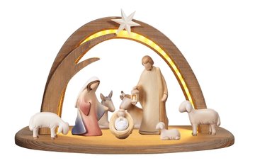 LE Nativity Set 10 pcs.  -  Stable Stella with lighting PE910866 (0,00", ?)