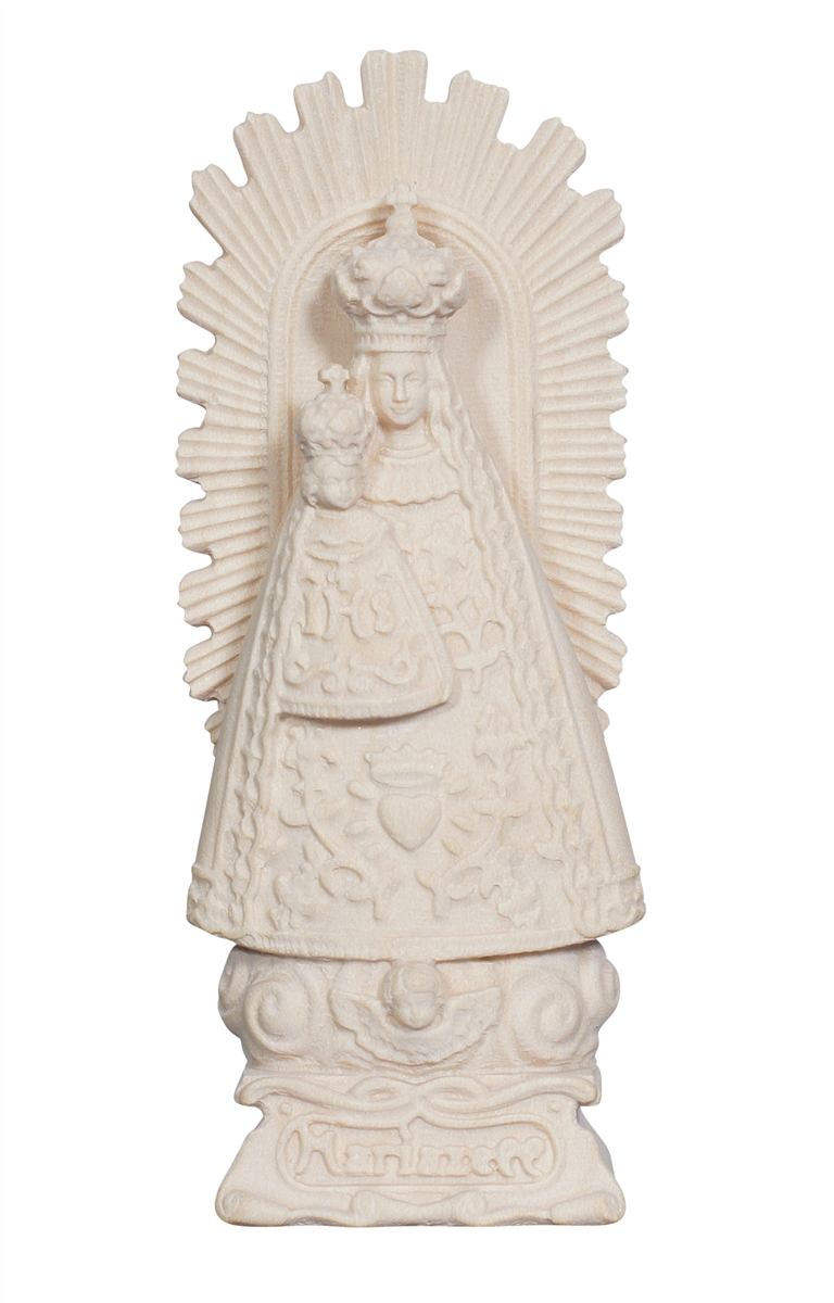 Our Lady of Mariazell with aura Woodcarving, nativity and chess