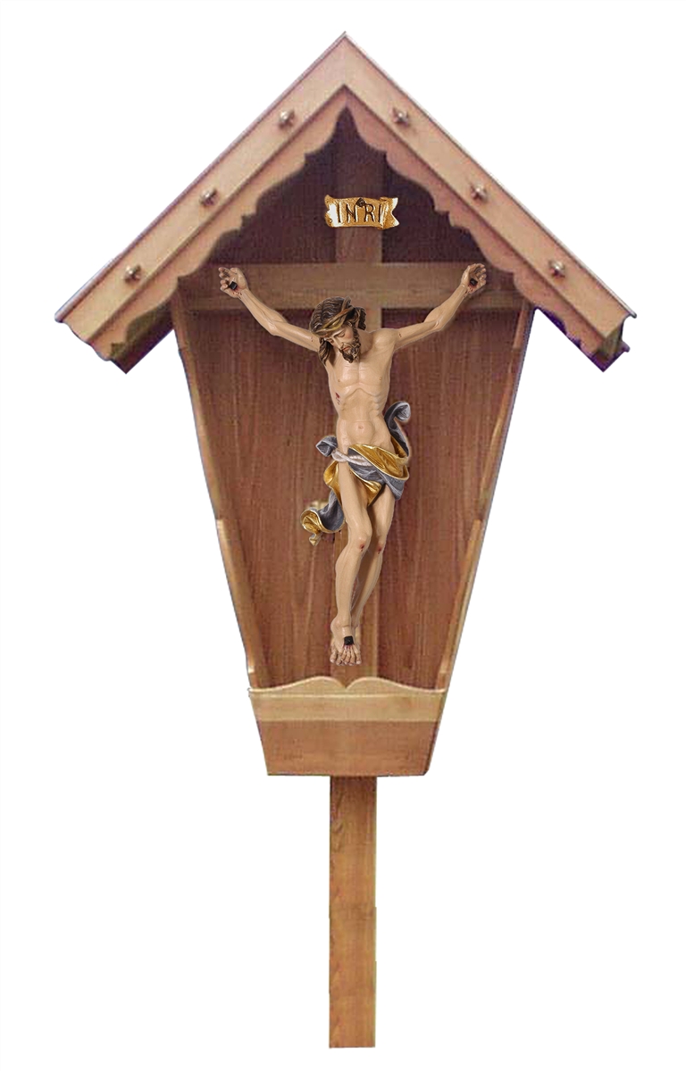 Kaltner Präsente, crocifisso con Gesù Cristo, da parete, in legno, 15