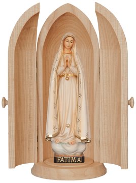 Nicchia con Madonna di Fatimá SA507 (10 cm, colore)