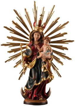 Patrona Bavaria con aureola SA1031 (30 cm, colore)