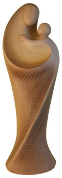 Meditationsmadonna mit Kind SA1062 (6 cm, lasiert)