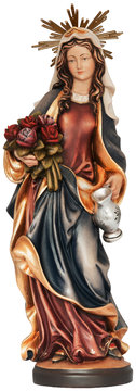 Santa Elisabetta con aureola SA10704 (20 cm, colore)