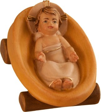 Gesù bambino nella culla SA1607 (12 cm, colore)