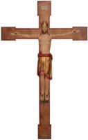 Kruzifix Christ König romanisch SA3125 (25 cm, lasiert)