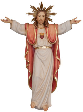 Sacred Heart of Jesus for the wall with halo SA32154 (8,66", color)