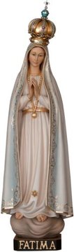 Fatima Madonna of pilgrim with crown SA3345 (3,54", color)