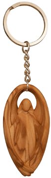 Portachiavi - Angelo custode in legno olivo SA23 (0 cm, ?)
