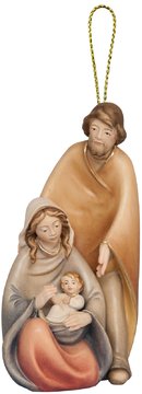 Blockkrippe Geborgenheit mit Kordel SA15500 (3 cm, lasiert)