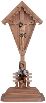 Feldkreuz gruppe barock SA31806 (33 cm, lasiert)