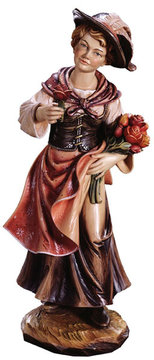 Donna con rose SA4120 (20 cm, colore)