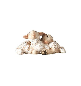 lammergruppe liegend SA29687 (10 cm, lasiert)