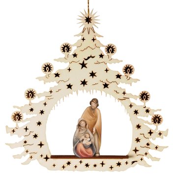 Albero di Natale con Natività Sicurezza SA7126 (9 cm, colore)