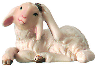 Lamm kratzend AR865 (8 cm, lasiert)