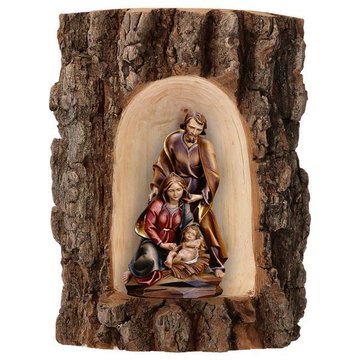 Blockkrippe Barock in Grotte Ulme UP680100 (4,5 cm, lasiert)