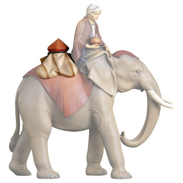 RE Sella gioielli per elefante in piedi UP800025 (10 cm, colore)