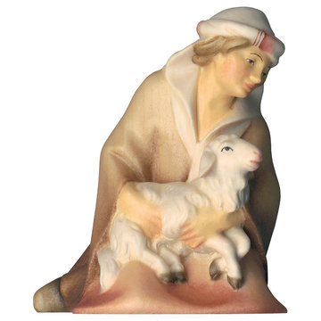 CO Kneeling herder with lamb UP900023 (3,94", color)