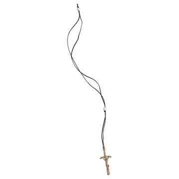 Papstkreuz Halsband UP434700 (5 cm, natur)