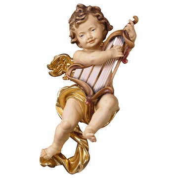 Cherub with harp UP150014 (3,94", color)