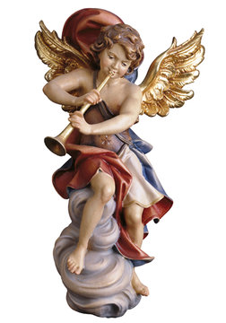 Angel on cloud with trumpet UP160001 (7,87", color)