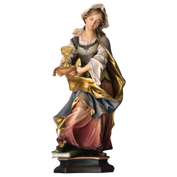 Hl. Adelheid von Burgund mit Kirche UP234109 (20 cm, lasiert)
