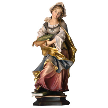 Hl. Verena von Zurzach mit Kamm UP234110 (20 cm, lasiert)