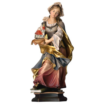 Hl. Agnes von Rom mit Lamm UP234113 (20 cm, lasiert)