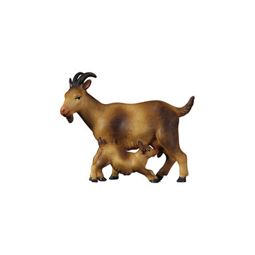 RE Capra con capretta UP800138 (10 cm, colore)